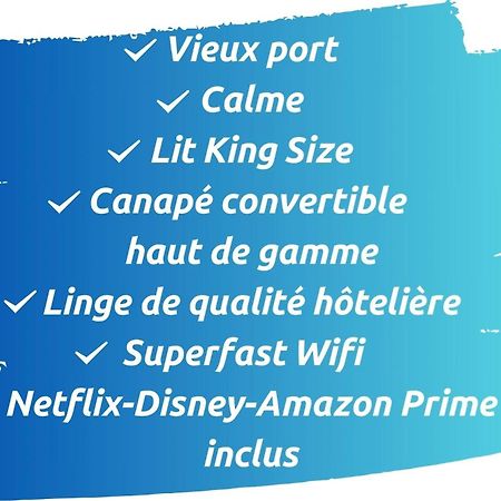 Apartament Sud Passion - Fada Vieux Port - Calme - Linge De Qualite - Lit King Size - Fibre Marsylia Zewnętrze zdjęcie