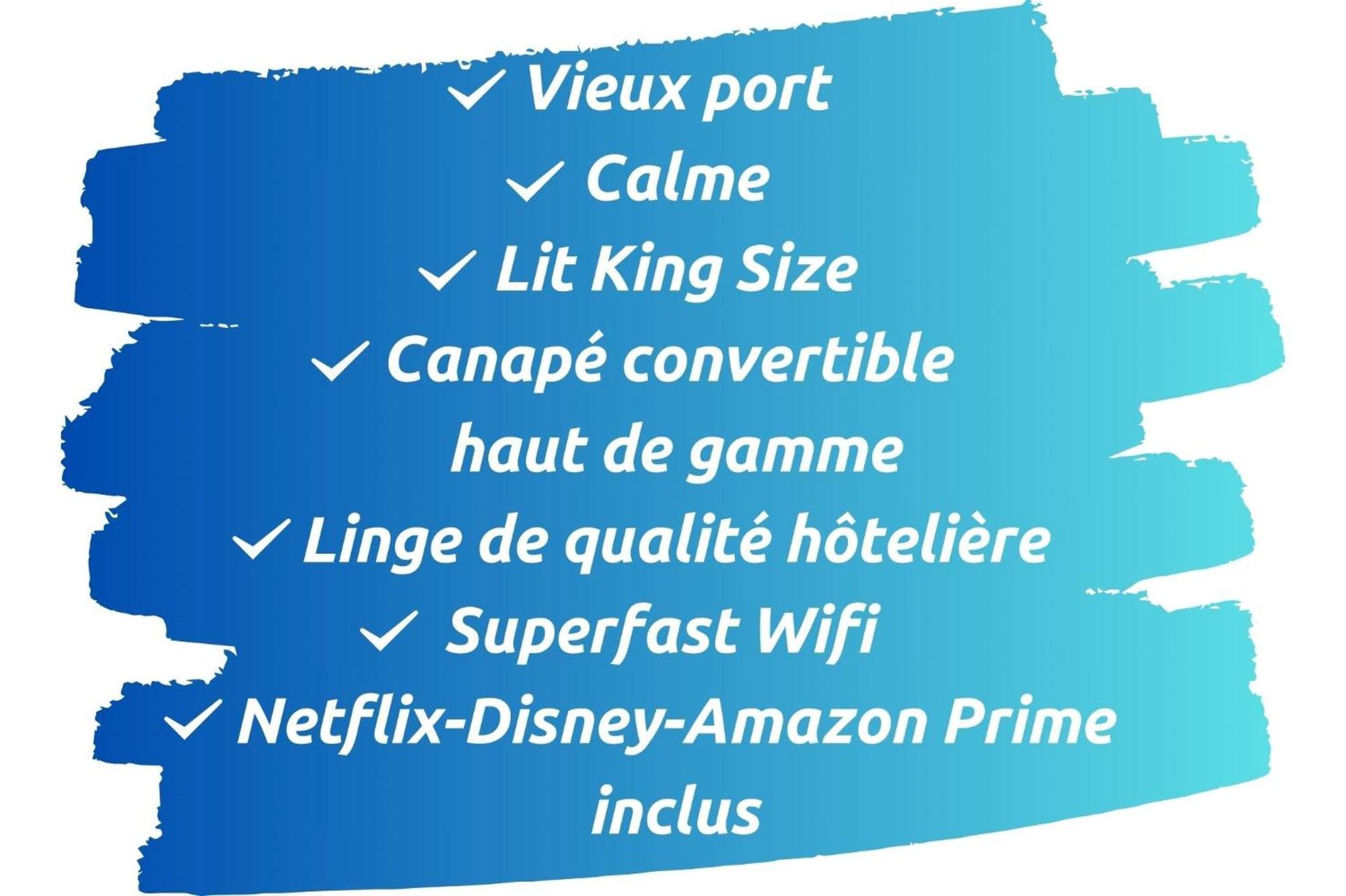 Apartament Sud Passion - Fada Vieux Port - Calme - Linge De Qualite - Lit King Size - Fibre Marsylia Zewnętrze zdjęcie
