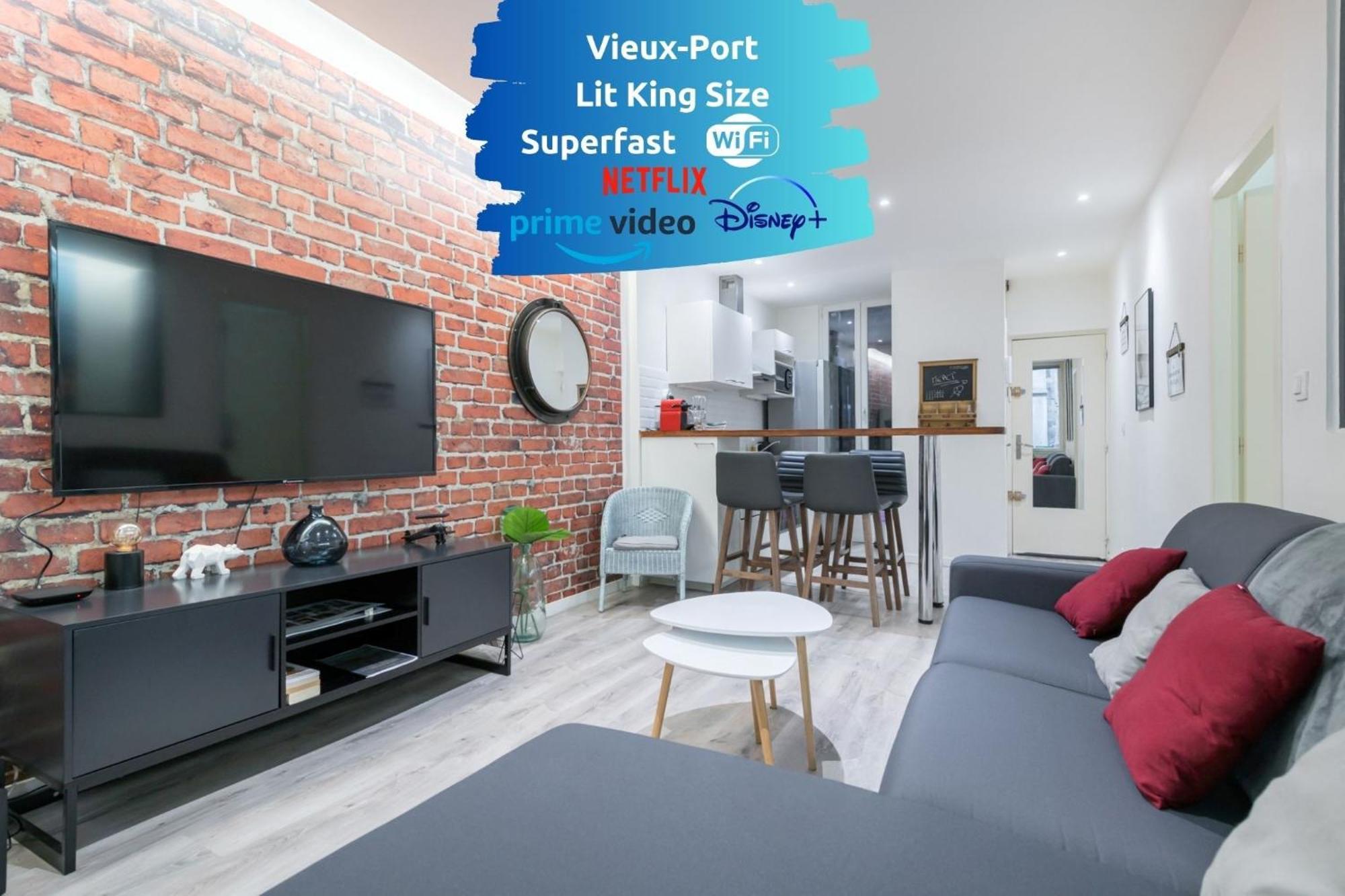 Apartament Sud Passion - Fada Vieux Port - Calme - Linge De Qualite - Lit King Size - Fibre Marsylia Zewnętrze zdjęcie